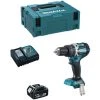 Schlagbohrschrauber MAKITA DHP484RTJ1 (1 X 5,0 Ah + DC18RC + MAKPAC 2)