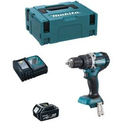 Schlagbohrschrauber MAKITA DHP484RTJ1 (1 X 5,0 Ah + DC18RC + MAKPAC 2)