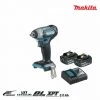 MAKITA 18V Bürstenloser Schlagbolzen - 2 Batterien BL1830B 3.0Ah - 1 Schnellladegerät DC18RC DTW180RFJ