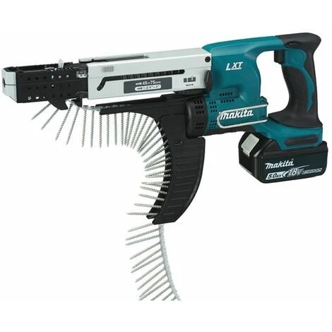MAKITA 18V Akku-Magazinschrauber Mit 2x 5.0Ah Akkus DFR750RTE 1 MAKITA 18V Akku-Magazinschrauber Mit 2x 5.0Ah Akkus DFR750RTE