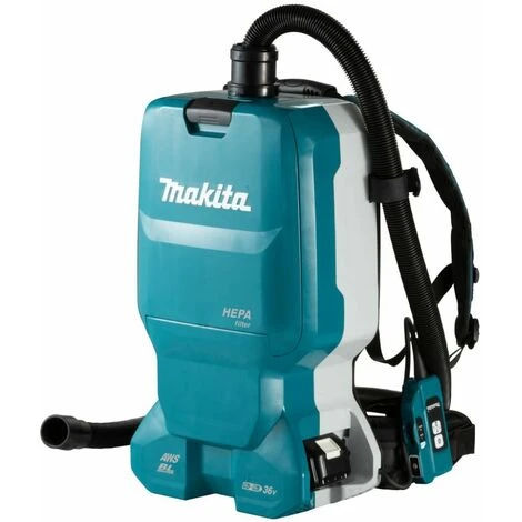 MAKITA Akku-Rucksackstaubsauger DVC665ZU | 2x 18V Ohne Akku 2 MAKITA Akku-Rucksackstaubsauger DVC665ZU | 2x 18V Ohne Akku – Bild 2