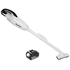 Makita DCL 180 T1 W Akku-Staubsauger 18 V Weiß + 1x Akku 5,0 Ah - Ohne Ladegerät