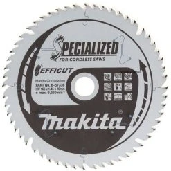 Makita EFFICUT Kreissägeblatt Für Holz 165 X 20 X 1,45 Mm 56 Zähne ( B-57336 ) -MAKITA SHOP 19364562 4