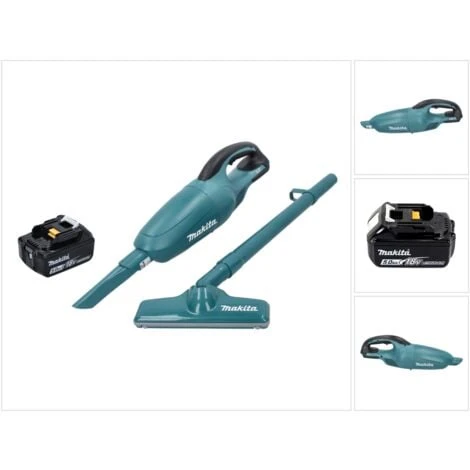 Makita DCL 180 T1 Akku Staubsauger 18 V Grün + 1x Akku 5,0 Ah - Ohne Ladegerät 1 Makita DCL 180 T1 Akku Staubsauger 18 V Grün + 1x Akku 5,0 Ah - Ohne Ladegerät