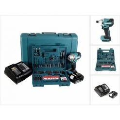 Makita DTD 156 SGK Akku Schlagschrauber 18V 155Nm 1/4" + 1x Akku 6,0Ah + Ladegerät + 100 Tlg. Bit Bohrer Set + Koffer -MAKITA SHOP 19365187 5