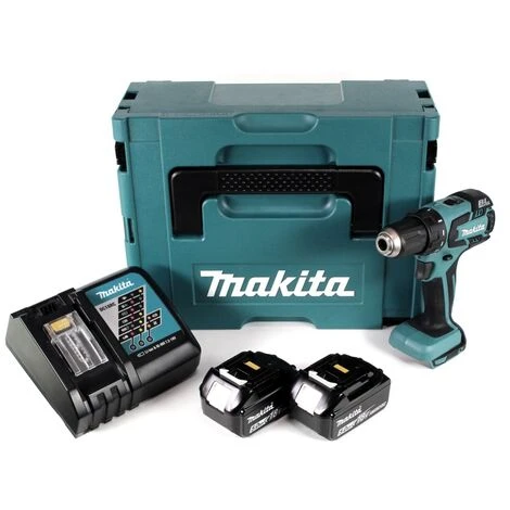 Makita DDF 459 RTJ 18 V Li-Ion Akku Bohrschrauber Im Makpac + 2x 5,0 Ah Akku + Ladegerät 1 Makita DDF 459 RTJ 18 V Li-Ion Akku Bohrschrauber Im Makpac + 2x 5,0 Ah Akku + Ladegerät