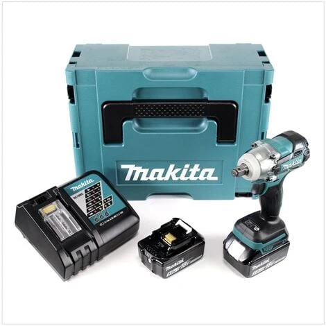 Makita DTW 285 RTJ Akku Schlagschrauber 18V 280Nm 1/2" Brushless + 2x Akku 5,0Ah + Ladegerät + Makpac 2 Makita DTW 285 RTJ Akku Schlagschrauber 18V 280Nm 1/2" Brushless + 2x Akku 5,0Ah + Ladegerät + Makpac – Bild 2