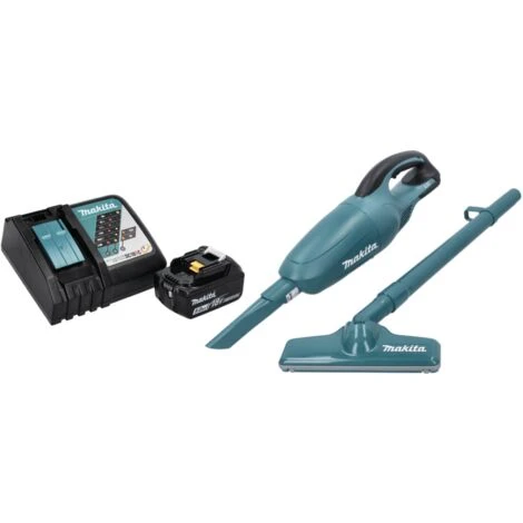 Makita DCL 180 RT1 Akku Staubsauger 18 V Grün + 1x Akku 5,0 Ah + Ladegerät 2 Makita DCL 180 RT1 Akku Staubsauger 18 V Grün + 1x Akku 5,0 Ah + Ladegerät – Bild 2