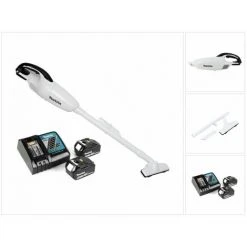 Makita DCL 180 RT W Akku Staubsauger 18 V Weiß + 2x Akku 5,0 Ah + Ladegerät 8 Makita DCL 180 RT W Akku Staubsauger 18 V Weiß + 2x Akku 5,0 Ah + Ladegerät -MAKITA SHOP 19365473 4