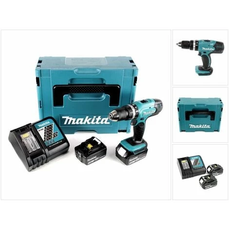 Makita DHP 453 RTJ Akku Schlagbohrschrauber 18V 42Nm + 2x Akkus 5,0Ah+ Ladegerät Im Makpac 2 1 Makita DHP 453 RTJ Akku Schlagbohrschrauber 18V 42Nm + 2x Akkus 5,0Ah+ Ladegerät Im Makpac 2