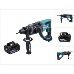 Makita DHR 202 T1 Akku Kombihammer 18 V 2,0 J SDS Plus + 1x Akku 5,0 Ah - Ohne Ladegerät