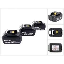 Makita BL 1850 B 18 V - 5,0 Ah Li-Ion Akku 3er Pack