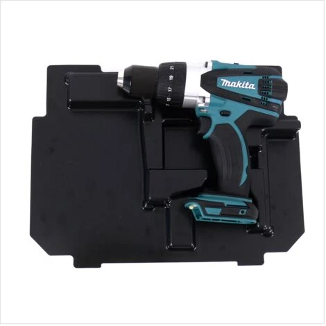 Makita DHP 458 ZE Akku Schlagbohrschrauber 18V 91Nm + Einlage Für Makpac 2 Makita DHP 458 ZE Akku Schlagbohrschrauber 18V 91Nm + Einlage Für Makpac – Bild 2