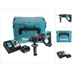 Makita DHR 202 RT1J Akku Kombihammer 18 V 2,0 J SDS Plus + 1x Akku 5,0 Ah + Ladegerät + Makpac