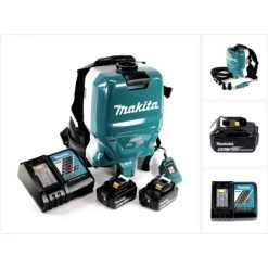 Makita DVC 265 RTXU Akku Rucksackstaubsauger 36 V (2x 18 V) Brushless + 2x Akku 5,0 Ah + Ladegerät -MAKITA SHOP 19473517 5