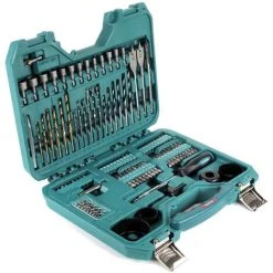 Makita DHP 482 RTJ W Akku Schlagbohrschrauber 18V 62Nm Im Makpac + 2x 5,0 Ah Akku + Ladegerät + 100 Tlg. Bit & Bohrer Set -MAKITA SHOP 19498664 4