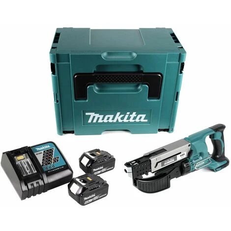 Makita DFR 550 RGJ Akku Magazinschrauber 18 V 25 - 55 Mm + 2x Akku 6,0 Ah + Ladegerät + Makpac 4 Makita DFR 550 RGJ Akku Magazinschrauber 18 V 25 - 55 Mm + 2x Akku 6,0 Ah + Ladegerät + Makpac – Bild 4