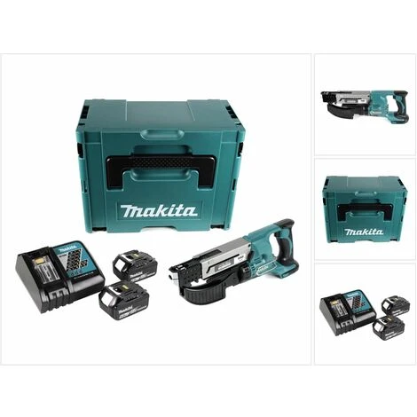Makita DFR 550 RGJ Akku Magazinschrauber 18 V 25 - 55 Mm + 2x Akku 6,0 Ah + Ladegerät + Makpac 5 Makita DFR 550 RGJ Akku Magazinschrauber 18 V 25 - 55 Mm + 2x Akku 6,0 Ah + Ladegerät + Makpac – Bild 5