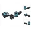 Makita DBO 180 RG Akku Exzenterschleifer 18 V 125 Mm + 2x Akku 6,0 Ah + Ladegerät