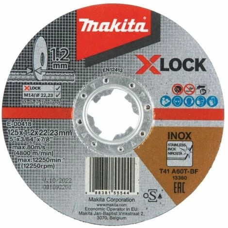 MAKITA Trennscheibe 125x1,2mm INOX 1 MAKITA Trennscheibe 125x1,2mm INOX