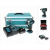Makita DTD 152 SG1TX Akku Schlagschrauber 18 V 165 Nm + 1x Akku 6,0 Ah + Ladegerät + 70 Tlg. Bit Bohrer Set + TX Alu Koffer