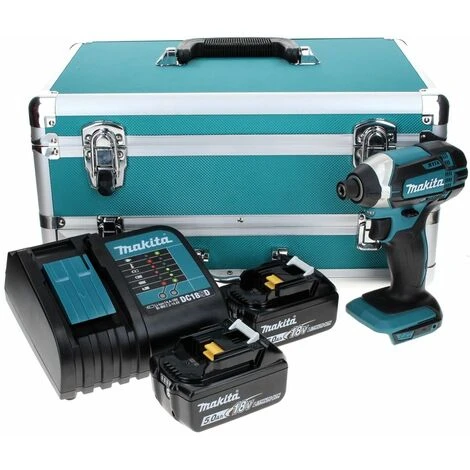 Makita DTD 152 STTX Akku Schlagschrauber 18 V 165 Nm + 2x Akku 5,0 Ah + Ladegerät + 70 Tlg. Bit Bohrer Set + TX Alu Koffer 2 Makita DTD 152 STTX Akku Schlagschrauber 18 V 165 Nm + 2x Akku 5,0 Ah + Ladegerät + 70 Tlg. Bit Bohrer Set + TX Alu Koffer – Bild 2