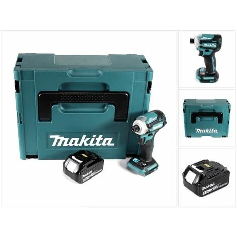 Makita DTD 171 G1J Akku Schlagschrauber 18 V 180 Nm 1/4" Brushless + 1x Akku 6,0 Ah + Makpac - Ohne Ladegerät 1 Makita DTD 171 G1J Akku Schlagschrauber 18 V 180 Nm 1/4" Brushless + 1x Akku 6,0 Ah + Makpac - Ohne Ladegerät