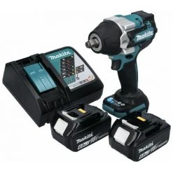 Makita DTW 700 RG Akku Schlagschrauber 18 V 700 Nm 1/2" XPT Brushless + 2x Akku 6,0 Ah + Ladegerät