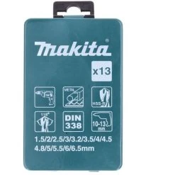 Makita D-54075 HSS-R Bohrer Metall Set 13 Tlg. DIN 338 118° Bohrer -MAKITA SHOP 25475815 3