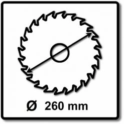 Makita CMSXF26080G SPECIALIZED EFFICUT Sägeblatt 260 X 30 X 1,65 Mm 2 Stk. ( 2x B-67290 ) 80 Zähne Für Holz