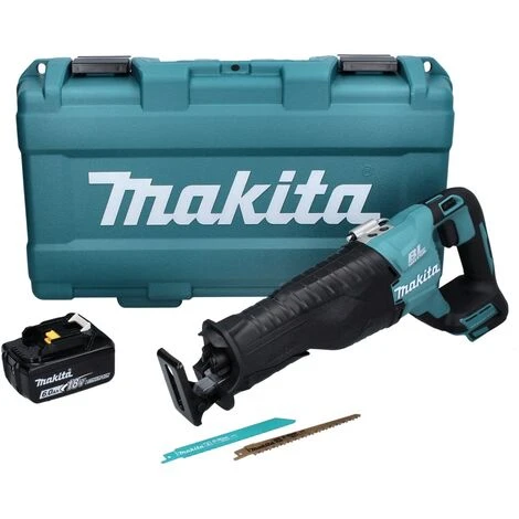 Makita DJR 187 G1K Akku Reciprosäge 18 V Brushless + 1x Akku 6,0 Ah + Koffer - Ohne Ladegerät 4 Makita DJR 187 G1K Akku Reciprosäge 18 V Brushless + 1x Akku 6,0 Ah + Koffer - Ohne Ladegerät – Bild 4