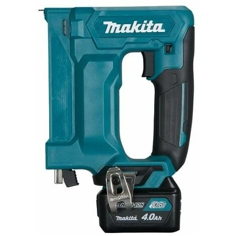 Makita Akku-Tacker 10,8V, 2x Akku 4Ah, Ladegerät DC10SB Und Ladegerät DC10WD - ST113DSMJ 1 Makita Akku-Tacker 10,8V, 2x Akku 4Ah, Ladegerät DC10SB Und Ladegerät DC10WD - ST113DSMJ