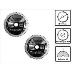 Makita MCCS15048E SPECIALIZED EFFICUT Sägeblatt 150 X 20 X 1,1 Mm 2 Stk. ( 2x B-69331 ) 48 Zähne Für Metall