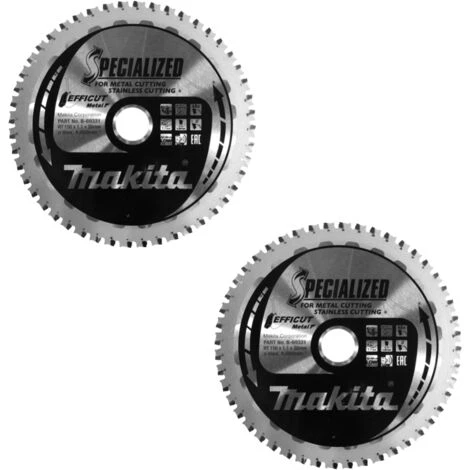 Makita MCCS15048E SPECIALIZED EFFICUT Sägeblatt 150 X 20 X 1,1 Mm 2 Stk. ( 2x B-69331 ) 48 Zähne Für Metall 2 Makita MCCS15048E SPECIALIZED EFFICUT Sägeblatt 150 X 20 X 1,1 Mm 2 Stk. ( 2x B-69331 ) 48 Zähne Für Metall – Bild 2