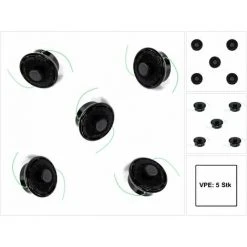 Makita 2-Fadenkopf ( 5x 197297-1 ) Für Akku Freischneider DUR364LZ