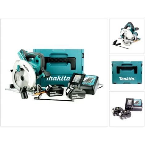 Makita DHS 710 RTJ 36 V Akku Li-Ion Handkreissäge 190 Mm Im Makpac Mit Einlage + Ladegerät + 2x 5,0 Ah Akku 1 Makita DHS 710 RTJ 36 V Akku Li-Ion Handkreissäge 190 Mm Im Makpac Mit Einlage + Ladegerät + 2x 5,0 Ah Akku