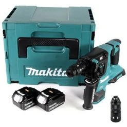 Makita DHR 281 GJ Brushless Akku Bohrhammer 28 Mm 2x 18 V Für SDS-PLUS Mit Schnellwechselfutter Im Makpac + 2x 6,0 Ah Akku - Ohne Ladegerät -MAKITA SHOP 29541090 4