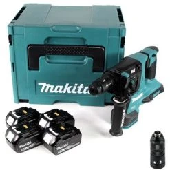 Makita DHR 281 T4J Akku Kombihammer 36V (2x 18V) 2,8J SDS Plus Brushless + 4x Akku 5,0Ah + Makpac - Ohne Ladegerät 8 Makita DHR 281 T4J Akku Kombihammer 36V (2x 18V) 2,8J SDS Plus Brushless + 4x Akku 5,0Ah + Makpac - Ohne Ladegerät -MAKITA SHOP 29541286 4