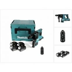 Makita DHR 281 T4J Akku Kombihammer 36V (2x 18V) 2,8J SDS Plus Brushless + 4x Akku 5,0Ah + Makpac - Ohne Ladegerät 9 Makita DHR 281 T4J Akku Kombihammer 36V (2x 18V) 2,8J SDS Plus Brushless + 4x Akku 5,0Ah + Makpac - Ohne Ladegerät -MAKITA SHOP 29541286 5