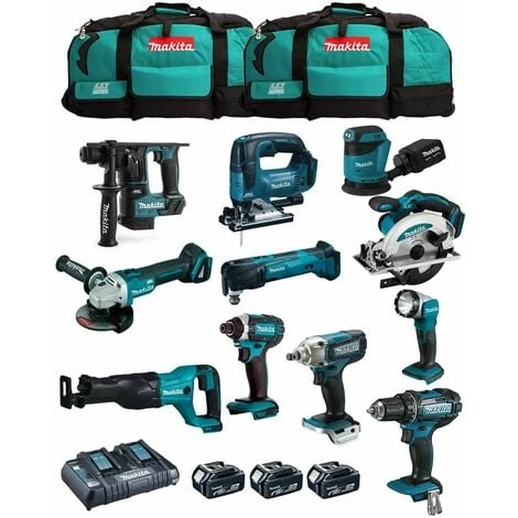 MAKITA Kit MK1101 (DDF482+DHR171+ DGA504+ DTD152+ DJV182+ DSS610+ DJR186+ DBO180+ DTM51+ DML802+ DTW190+3x5,0Ah+DC18RD+2xLXT600) 1 MAKITA Kit MK1101 (DDF482+DHR171+ DGA504+ DTD152+ DJV182+ DSS610+ DJR186+ DBO180+ DTM51+ DML802+ DTW190+3x5,0Ah+DC18RD+2xLXT600)