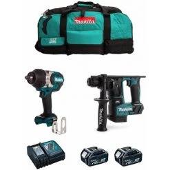 MAKITA Kit MK215 (DTW1002 + DHR171 + 2 X 5,0 Ah + DC18RC + LXT600)