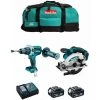MAKITA Kit MK208 (DHP481 + DSS610 + 2 X 5,0 Ah + DC18RC + LXT600)