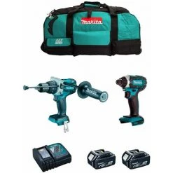 MAKITA Kit MK211 (DHP481 + DTD152 + 2 X 5,0 Ah + DC18RC + LXT600)
