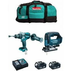 MAKITA Kit MK207 (DHP481 + DJV182 + 2 X 5,0 Ah + DC18RC + LXT600)