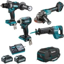 Satz Von 4 Maschinen 40 V Max Li-Ionen 4 Ah XGT (DF001G + GA005G + TD001G + JR001G) MAKITA - DK0126G401