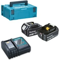 MAKITA Energiepaket 18 V 6 Ah Li-Ion 2 Akkus BL1860B + 1 Ladegerät + MAKPAC Box - 198116-4