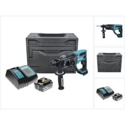 Makita DHR 202 SG1X Akku Kombihammer 18 V 2,0 J SDS Plus + 1x Akku 6,0 Ah + Ladegerät + Makbox