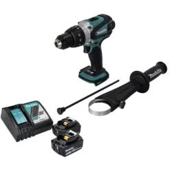 Makita DHP 458 RT Akku Schlagbohrschrauber 18 V 91 Nm + 2x Akku 5,0 Ah + Ladegerät -MAKITA SHOP 33028591 3