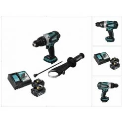 Makita DHP 458 RT Akku Schlagbohrschrauber 18 V 91 Nm + 2x Akku 5,0 Ah + Ladegerät -MAKITA SHOP 33028591 4