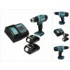 Makita DDF 453 SYX4 Akku Bohrschrauber 18 V 42 Nm + 2x Akku 1,5 Ah + Ladegerät